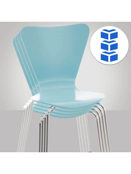 Sada 2 kresiel pre návštevníkov Calisto, svetlomodrá