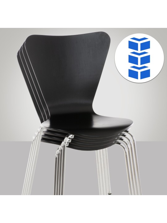 Sada 2 kresiel pre návštevníkov Calisto, čierna