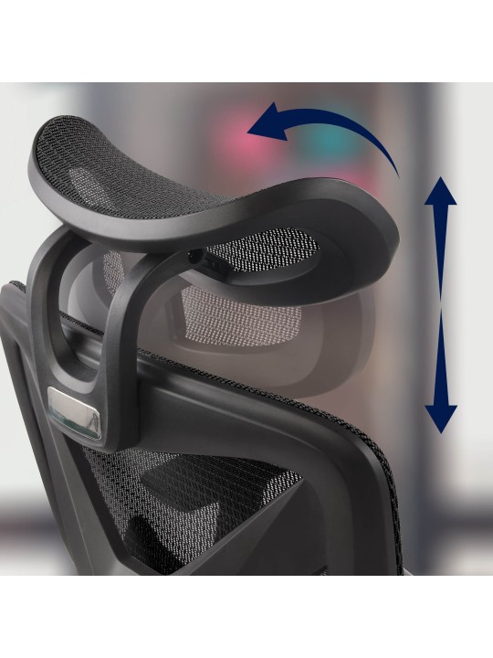 Kancelárska stolička Reston, čierna/čierna