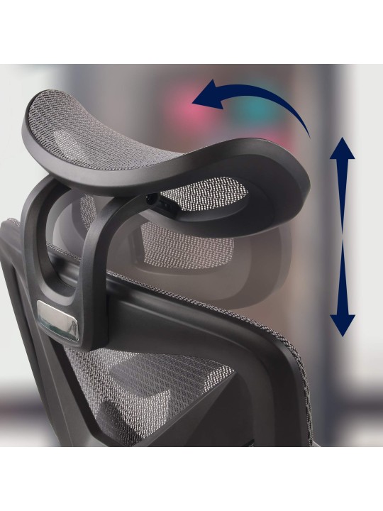 Kancelárska stolička Reston, čierna/sivá