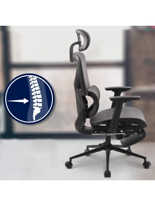 Kancelárska stolička Reston, čierna/sivá