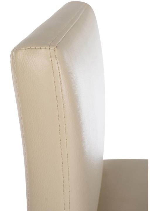 Barová stolička Newport z umelej kože B, krémová