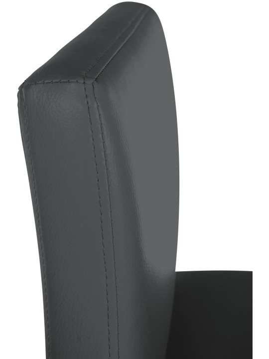 Barová stolička Newport z umelej kože B, tmavosivá