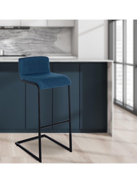 Barová stolička Newport fabric B, modrá