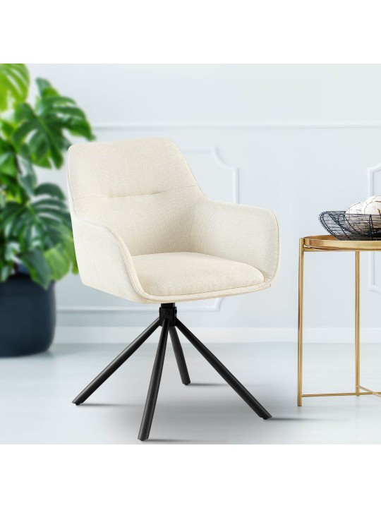 Tkanina na stoličku Tipton, krémová