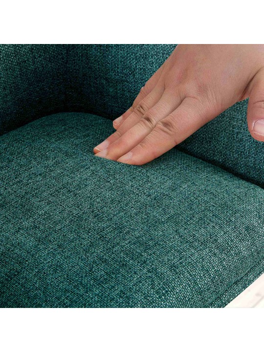 Tkanina na stoličku Tipton, tmavozelená