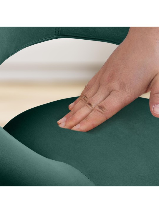 Barová stolička Olinda velvet, zelená