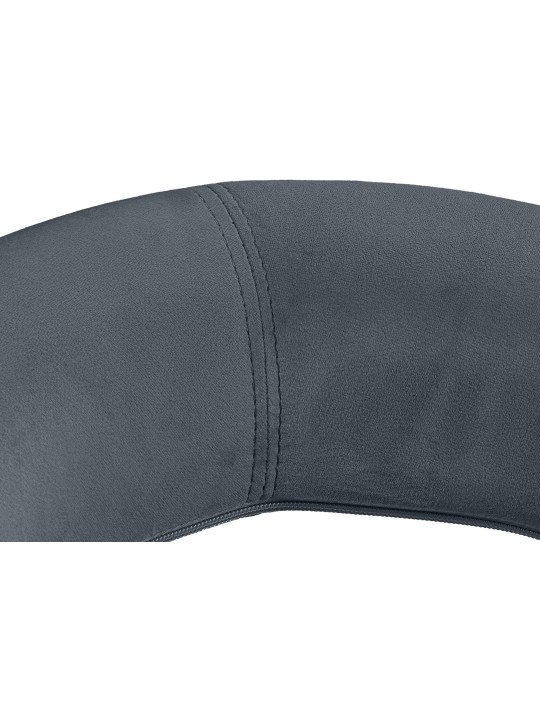 Barová stolička Olinda velvet, tmavosivá