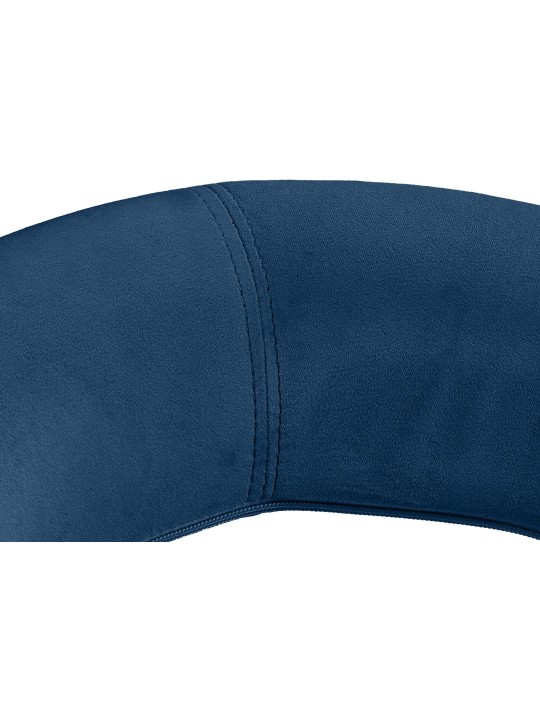 Barová stolička Olinda velvet, modrá