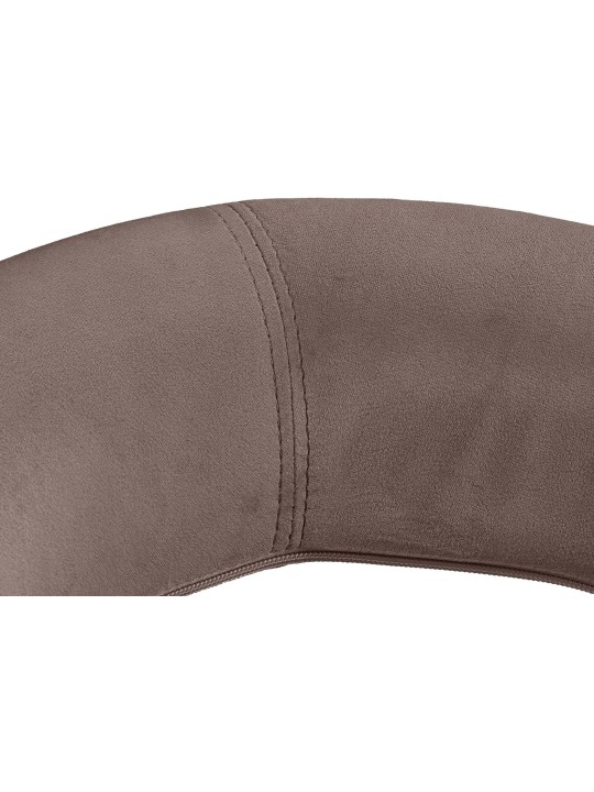 Pracovná stolička Olinda velvet, hnedá