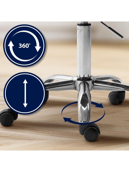 Pracovná stolička Olinda velvet, hnedá