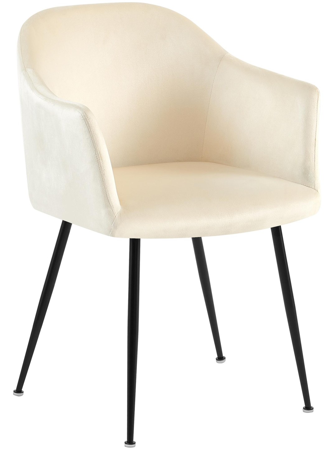 Jaysie zamatová jedálenská stolička, krémová