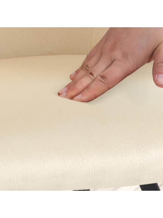 Jaysie zamatová jedálenská stolička, krémová