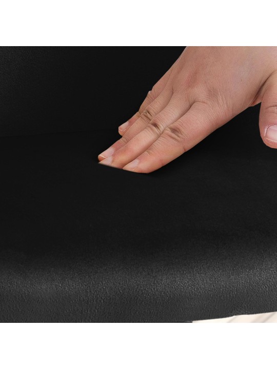 Jaysie zamatová jedálenská stolička, čierna Jaysie zamatová jedálenská stolička, čierna