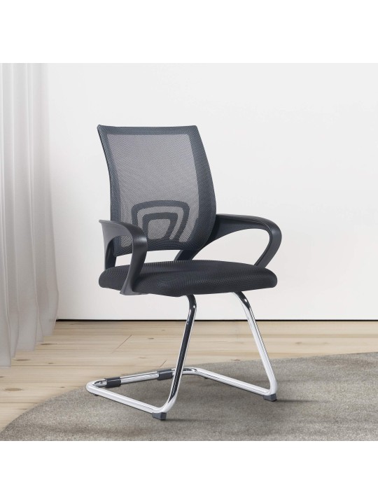 Súprava 2 návštevníckych stoličiek Eureka, sivá