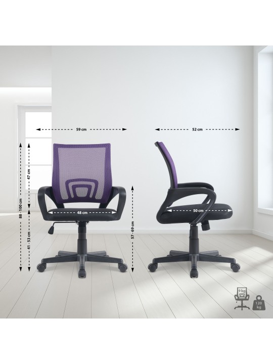 Kancelárske kreslo Genius, fialová