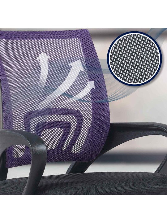 Kancelárske kreslo Genius, fialová