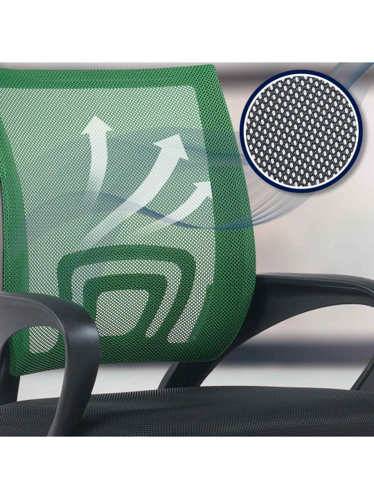 Kancelárska stolička Genius, zelená