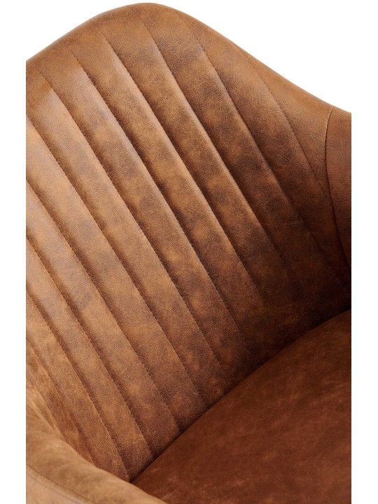 Jedálenská stolička Welby Vintage, svetlohnedá