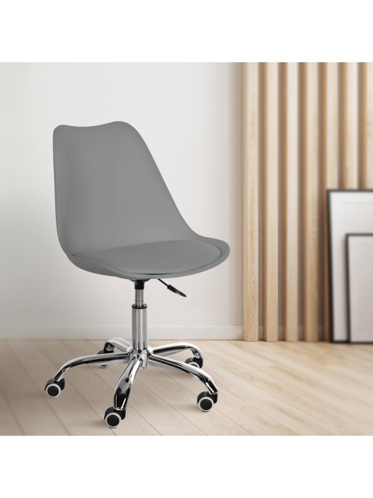 Pracovná stolička Laflin, sivá