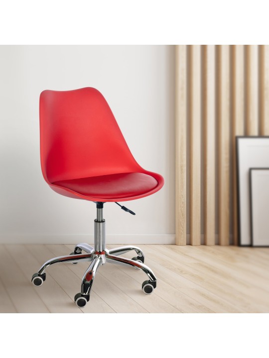 Pracovná stolička Laflin, červená