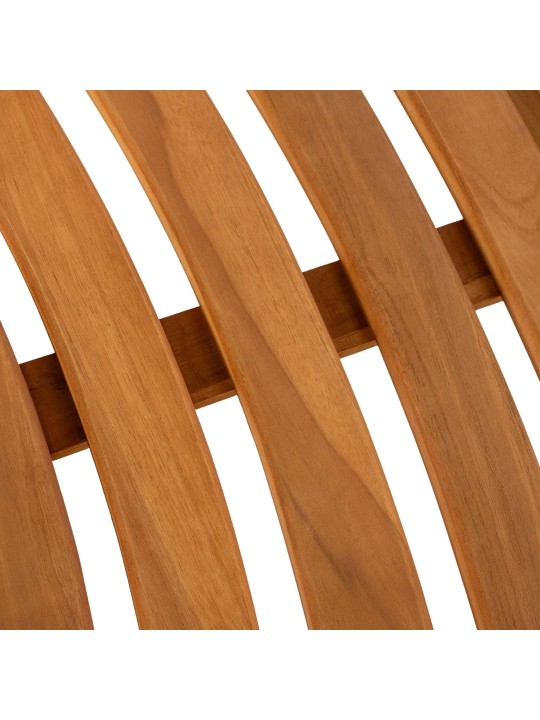 Lavička na strom Pánska 250 cm polkruhová BEZ opierky, teak