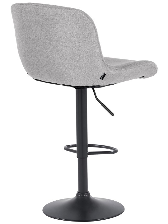 Barová stolička Solon látka, svetlosivá