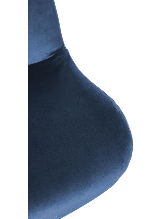 Barová stolička Solon velvet, modrá