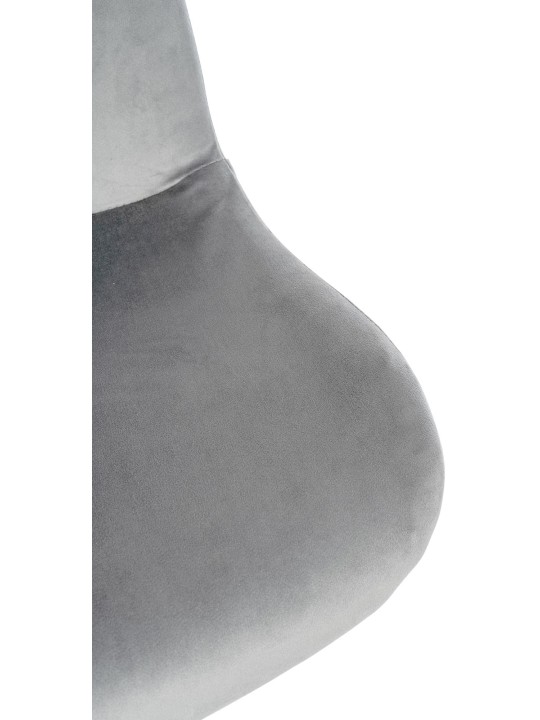 Barová stolička Solon velvet, sivá