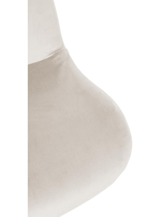 Barová stolička Solon velvet, krémová