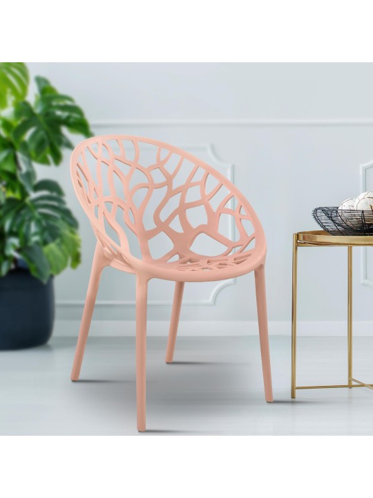 Sada 4 stoličiek Hope, ružová