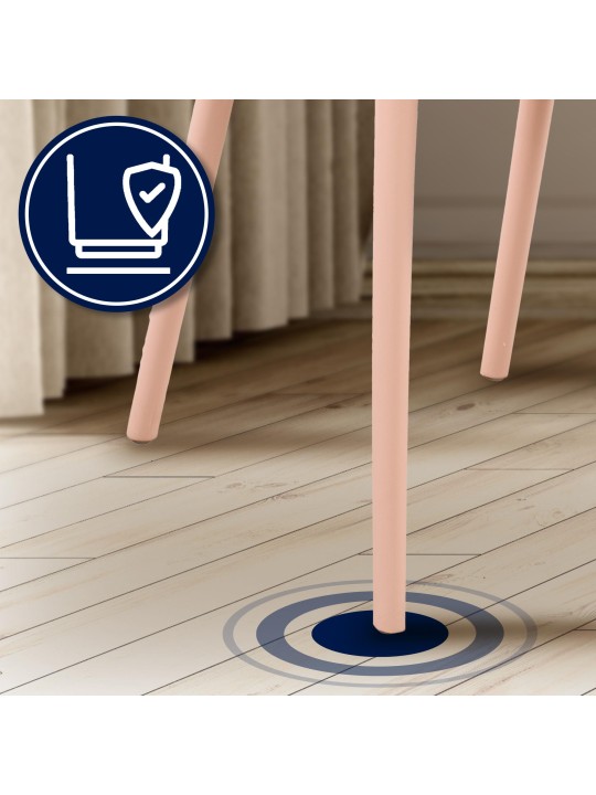 Sada 4 stoličiek Hope, ružová