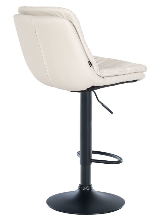 Barová stolička Laurel z umelej kože, biela