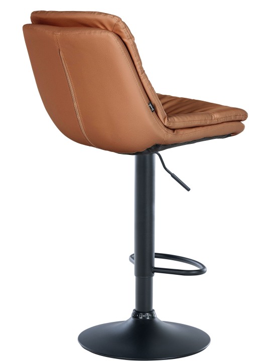 Barová stolička Laurel z umelej kože, svetlohnedá