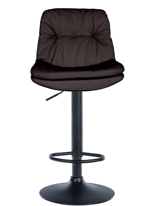 Barová stolička Laurel z umelej kože, hnedá