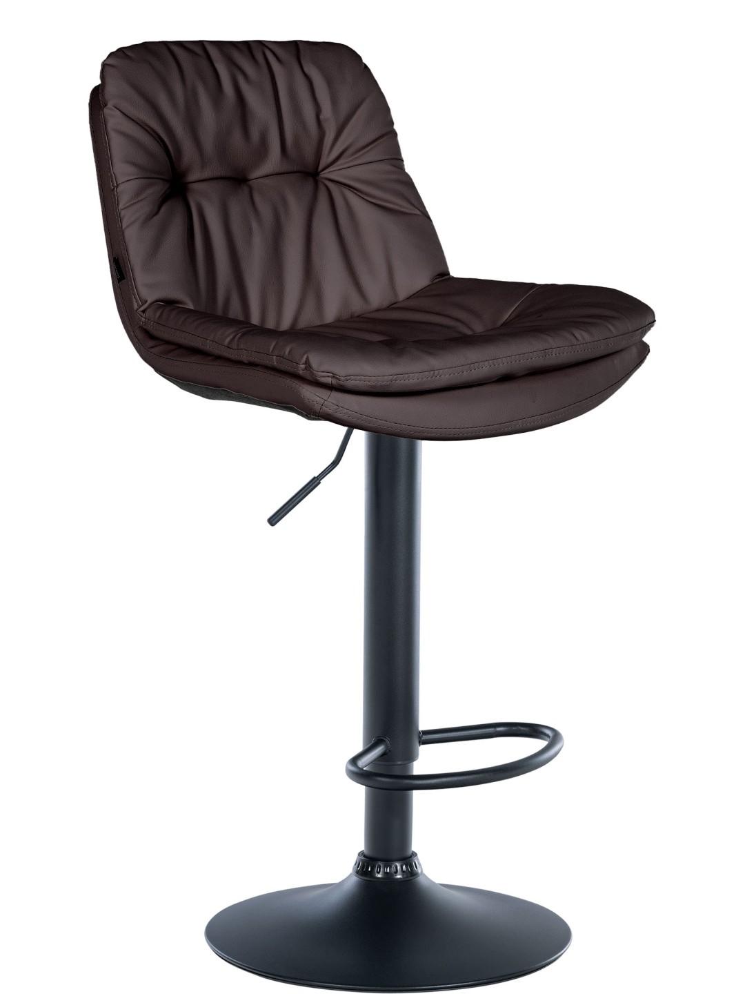 Barová stolička Laurel z umelej kože, hnedá