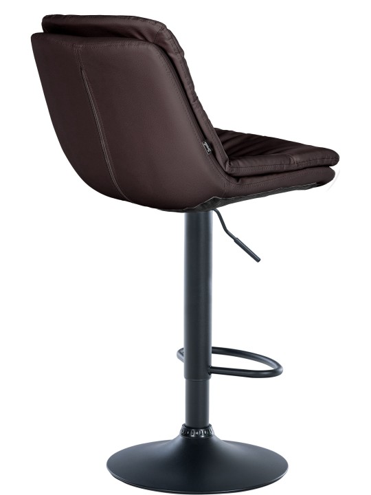 Barová stolička Laurel z umelej kože, hnedá