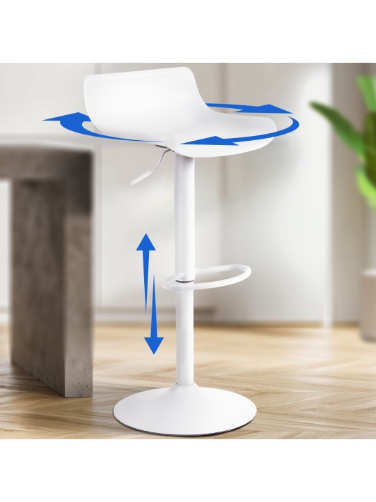 Sada 2 barových stoličiek Aveiro, biela