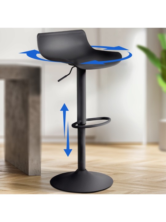 Sada 2 barových stoličiek Aveiro, čierna