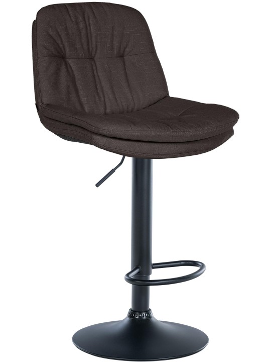 Barová stolička Laurel látka, tmavosivá