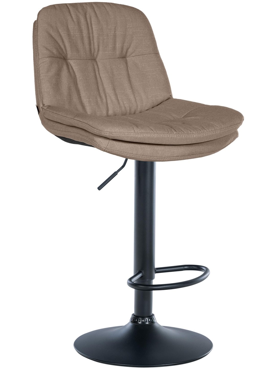 Barová stolička Laurel látka, šedohnedá