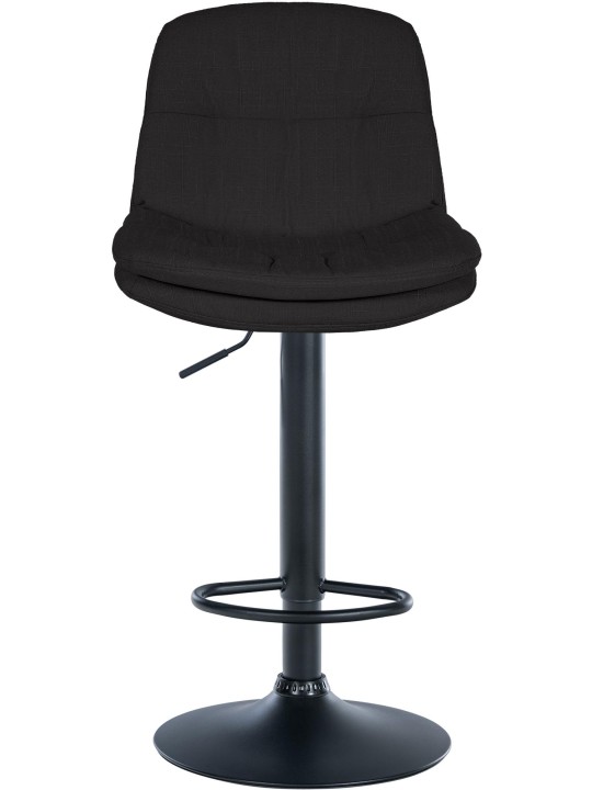 Barová stolička Laurel látka, čierna