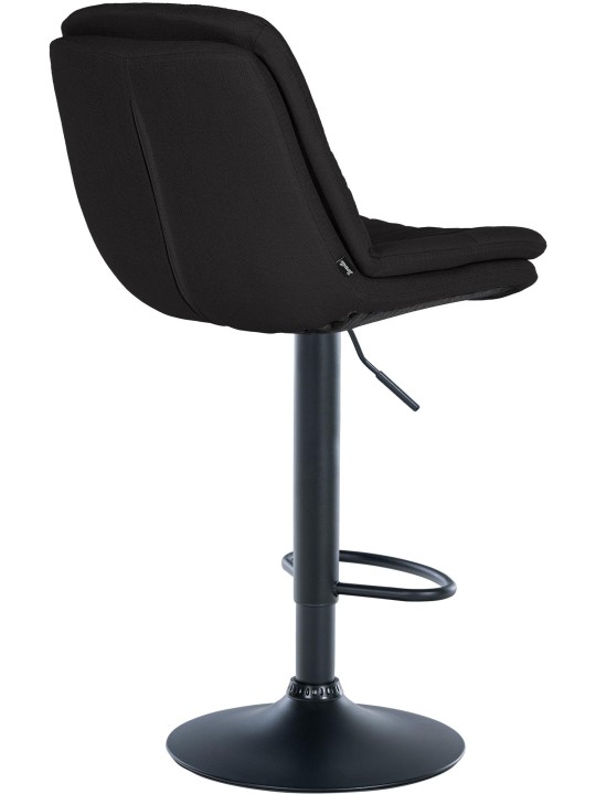 Barová stolička Laurel látka, čierna
