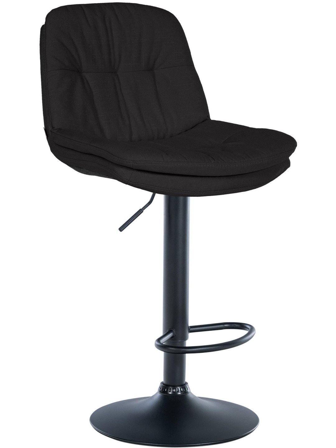 Barová stolička Laurel látka, čierna