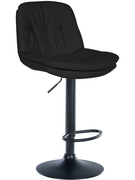 Barová stolička Laurel látka, čierna