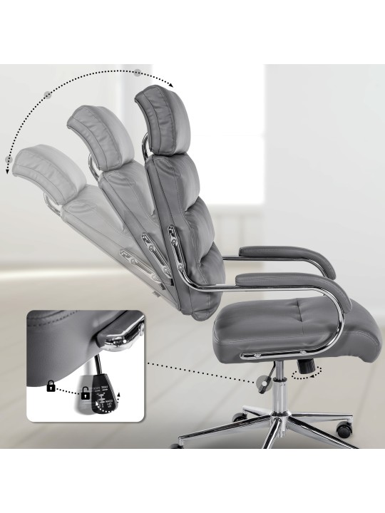 Kancelárske kreslo Campo, sivá