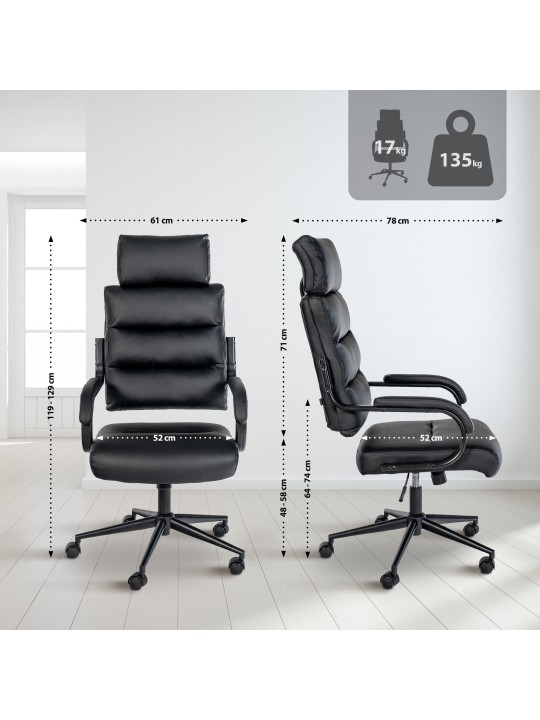 Kancelárske kreslo Campo, čierna/čierna