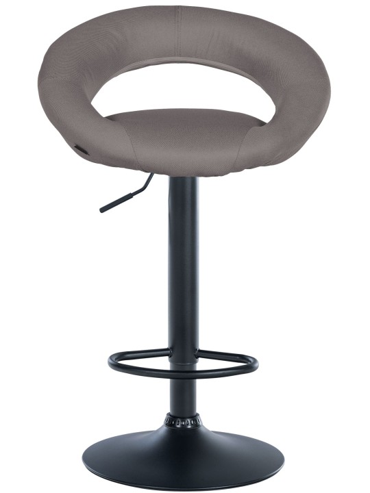 Sada 2 barových stoličiek látka Olinda, sivá