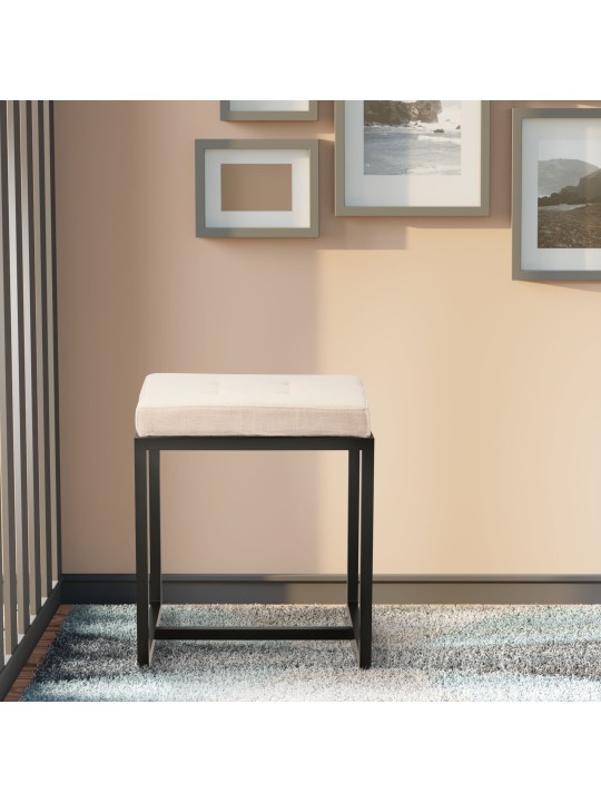 Taburetka Barci B látka, krémová