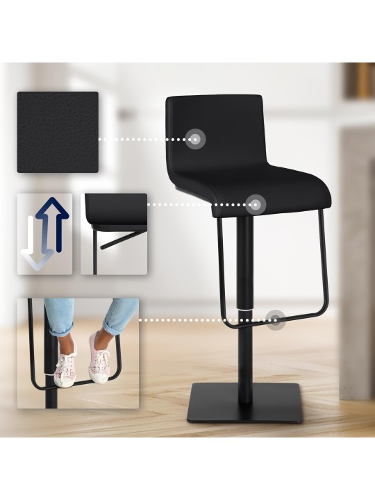 Barová stolička Limon B, čierna